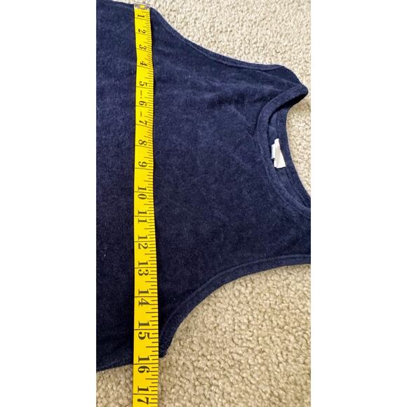 A New Day Terry Cloth Tank Top & Shorts Navy Blue size Women’s Size Small - Picture 9 of 12